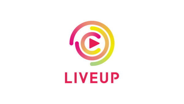 動画制作・ライブ配信番組制作会社のロゴ「LIVEUP」